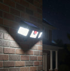 Reflector Solar de 3 Lámparas con Sensor de Movimiento
