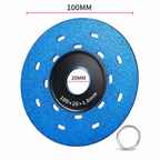 5 Discos Diamantados Ultrafinos para Cortar Múltiples Materiales + Kit de 3 Brocas Serrilladas