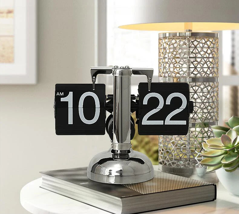Reloj de Mesa Flip Moderno 3D