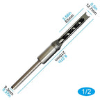 Kit Profesional Brocas Cuadradas Carpintero
