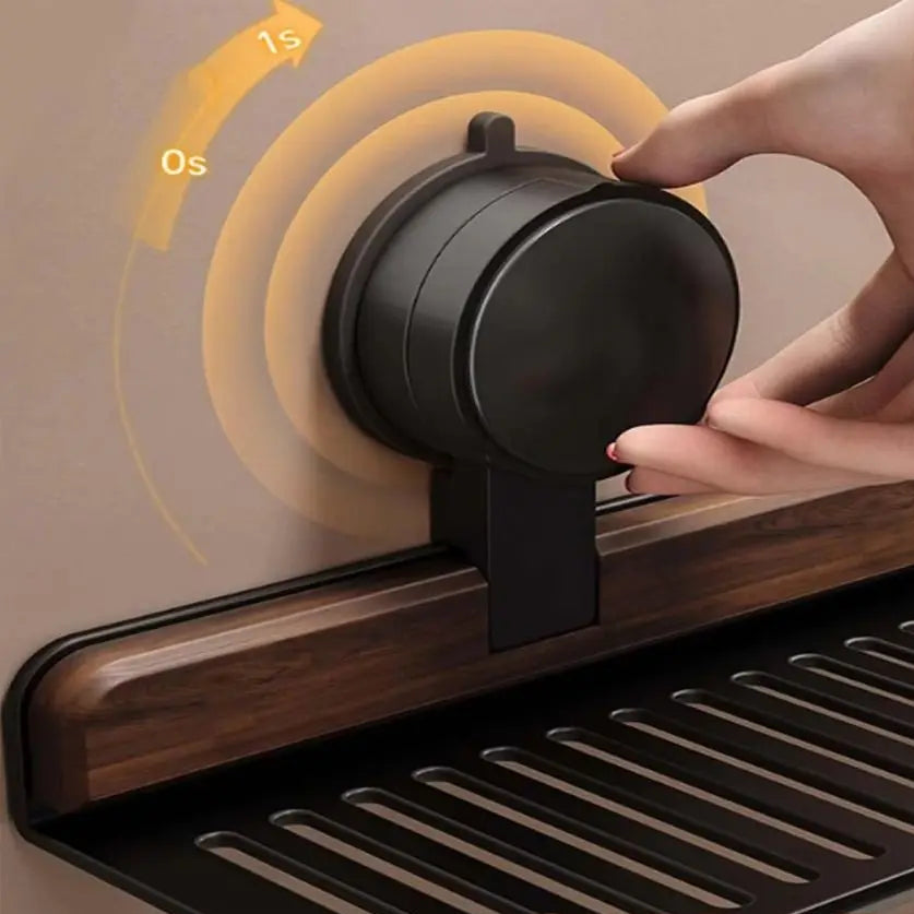 Repisa con Ventosa Acabado Nogal