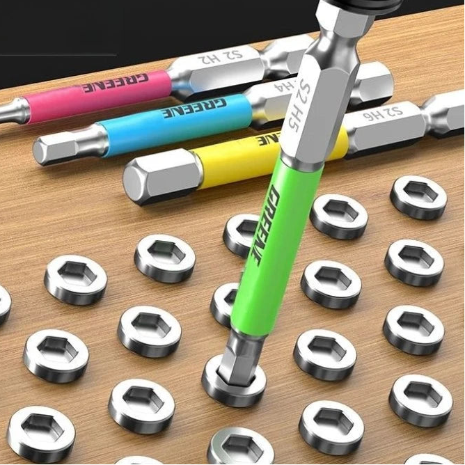 Juego de 8 Puntas Hexagonales Magnéticas