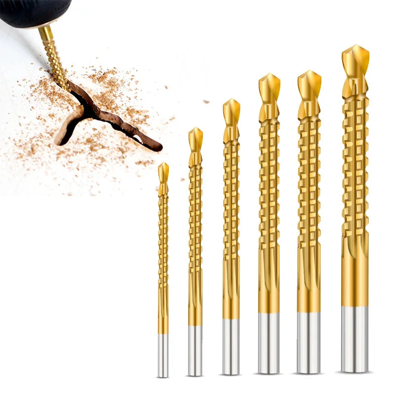 Juego de Brocas Serradas HSS – Kit de 6 Piezas
