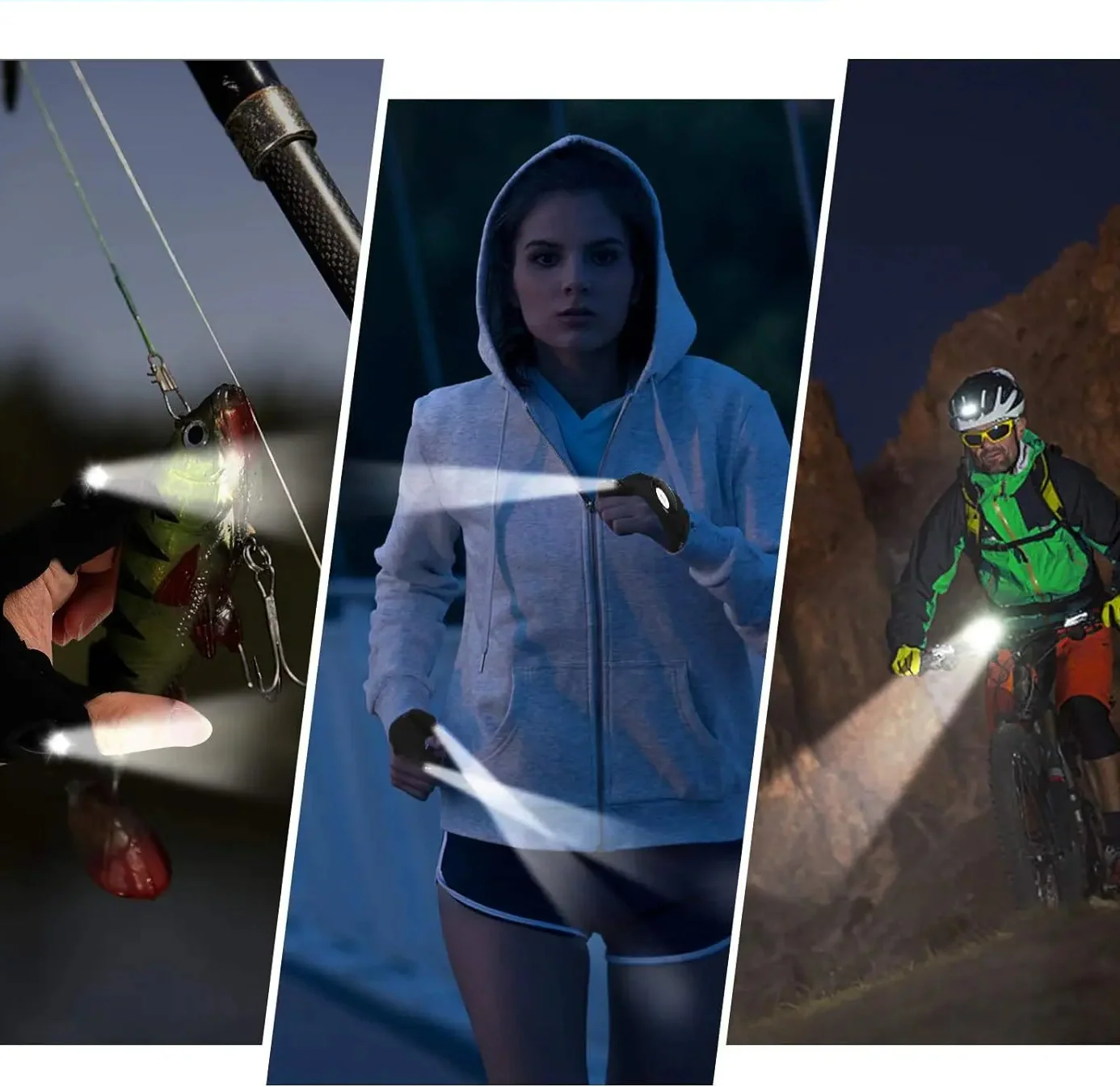 Par de Guantes con Luz LED Impermeable