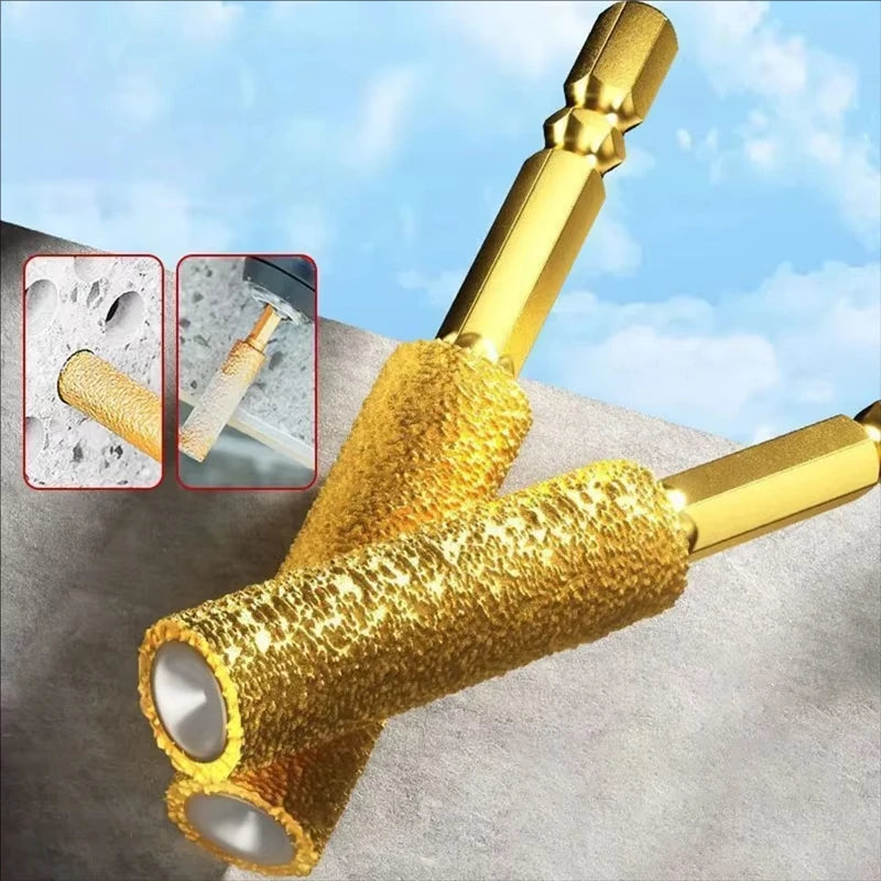 Kit de Perforación en Diamante con Adaptador de Cambio Rápido