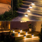 Lámpara Solar con Sensor para Escaleras y Jardín