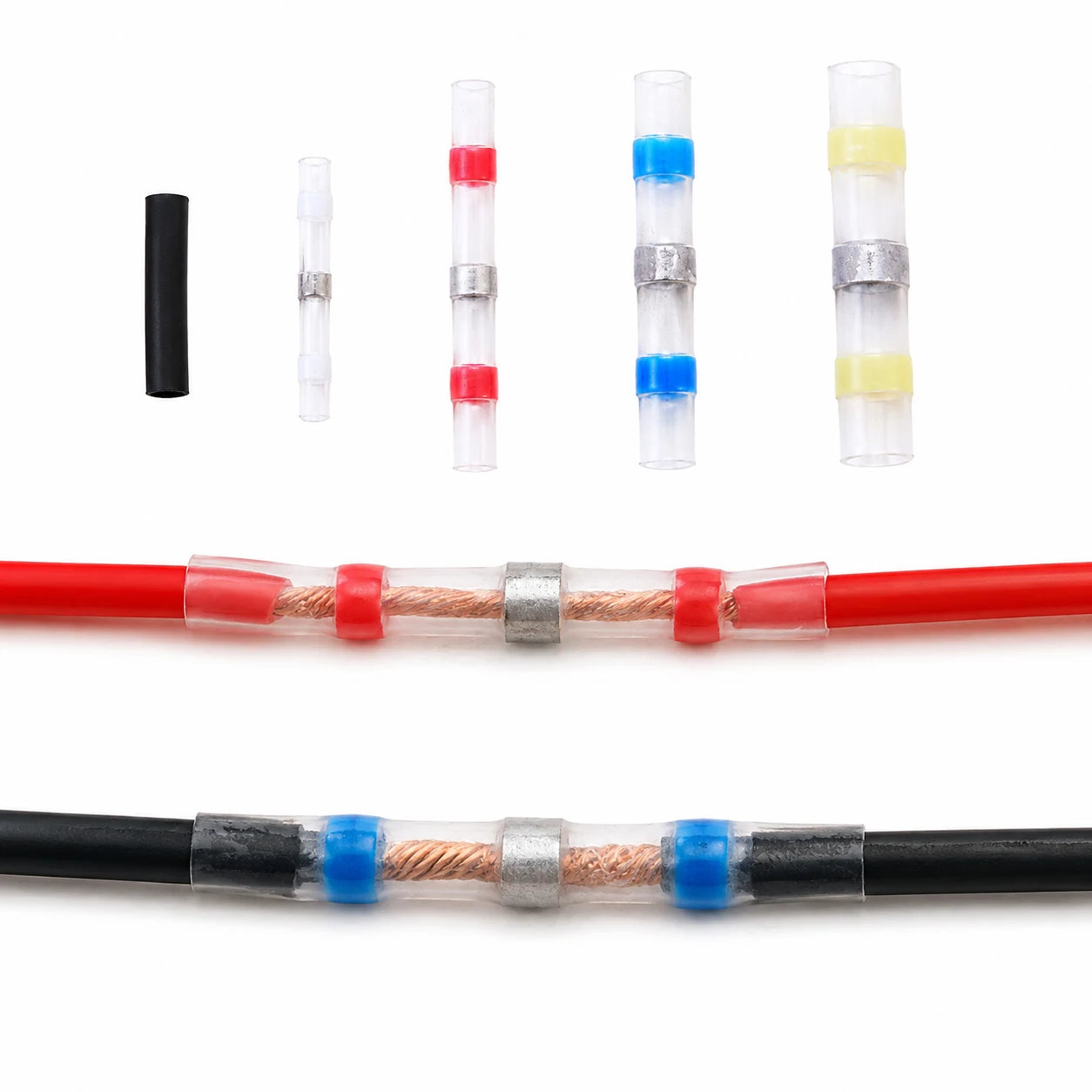 Kit de Conectores Termorretráctiles para Empalme de Cables