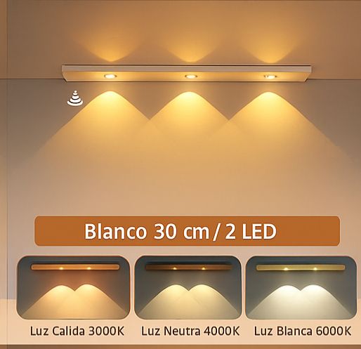 Luz LED Ultrafina con Sensor – Recargable y Fácil de Instalar