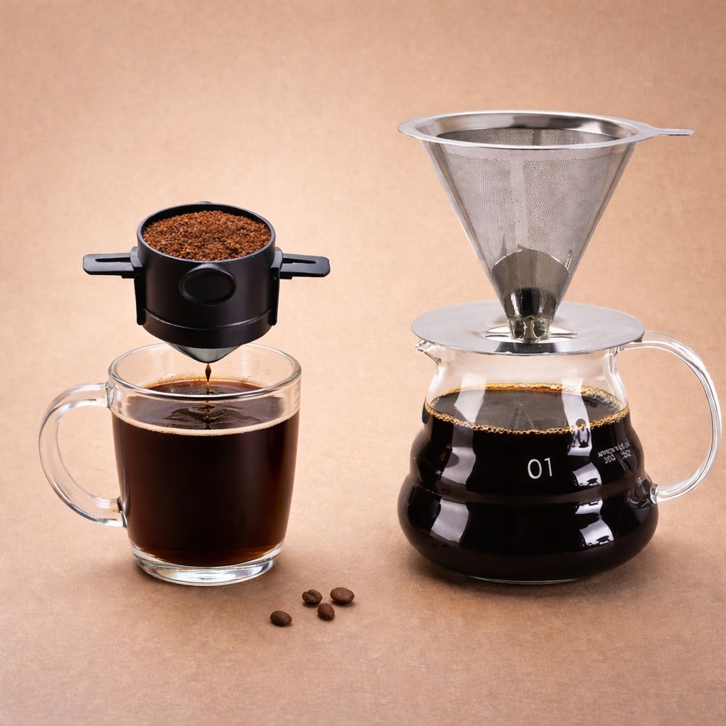 Kit de Filtros de Café de Acero Inoxidable