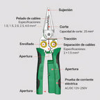 Pinza Pelacables Multifuncional 7 en 1