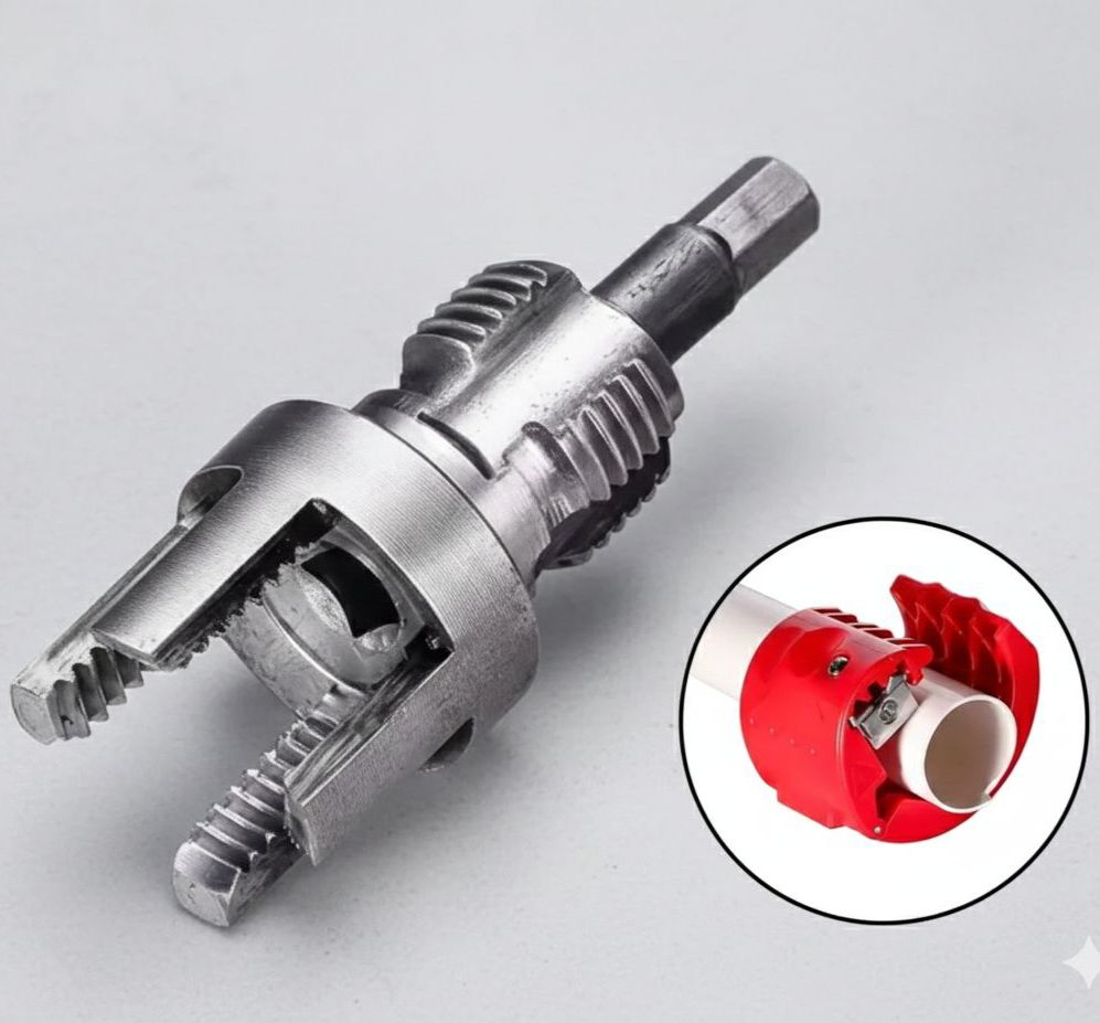 Rosqueador para Tubería PPR y PVC 1/2" y 3/4" con Cortatubos de Regalo