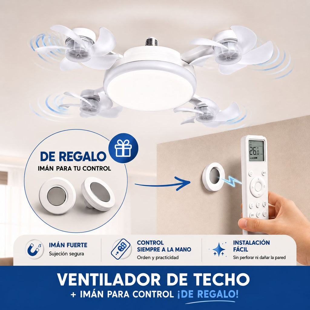 Ventilador Inteligente LED 360°